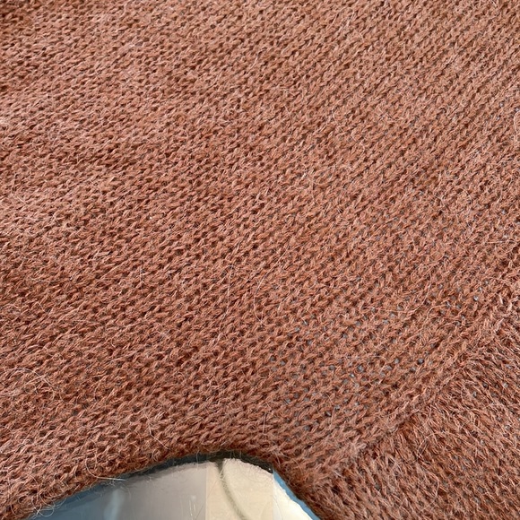 Oak + Fort, M, relaxed fit, wide sleeve, open weave acrylic/alpaca/nylon EUC - Picture 7 of 10